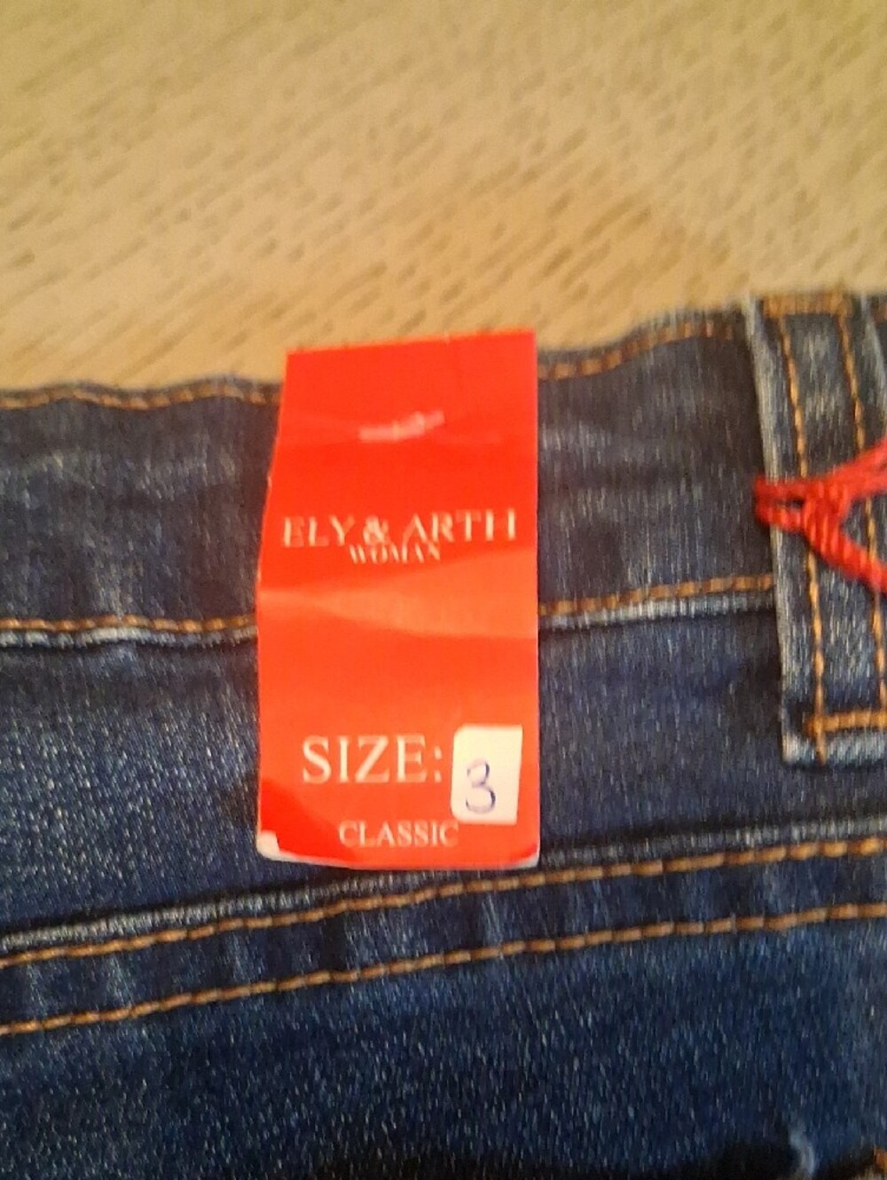 Dark Blue Denim Fold-Trim Women's Shorts - Picture 4 of 14